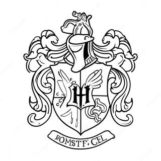 Page A Colorier Du Blason De La Maison Harry Potter 39577-32846