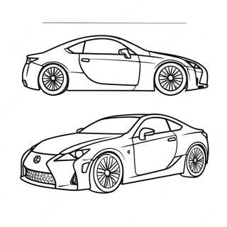 Page A Colorier De La Voiture De Sport Lexus 39608-32873