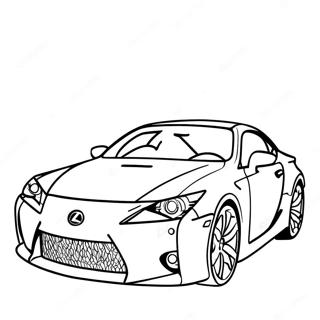 Page A Colorier De La Voiture De Sport Lexus 39608-32875