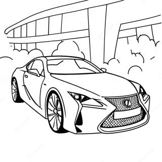 Page A Colorier De La Voiture De Sport Lexus 39608-32876