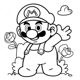 Page A Colorier Mario Pour La Saint Valentin 39617-32879