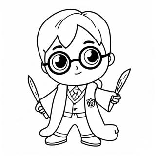 Page A Colorier Harry Potter Chibi 39637-32894