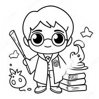 Page A Colorier Harry Potter Chibi 39637-32896