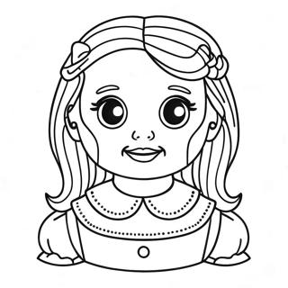 Page A Colorier De La Poupee Annabelle Effrayante 39668-32923