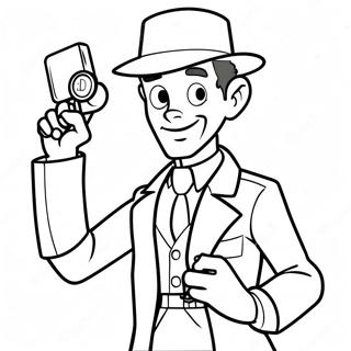 Page A Colorier Inspecteur Gadget Avec Son Bras Gadget 39688-32934