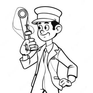 Page A Colorier Inspecteur Gadget Avec Son Bras Gadget 39688-32936