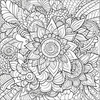 Page A Colorier De Mandala De Fleurs Difficile 39717-32955