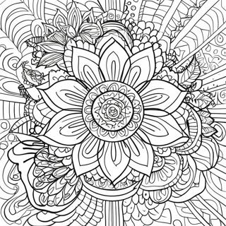 Page A Colorier De Mandala De Fleurs Difficile 39717-32956