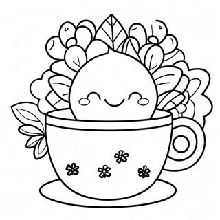 Page A Colorier De Tasse A The Florale Mignonne 39728-32961