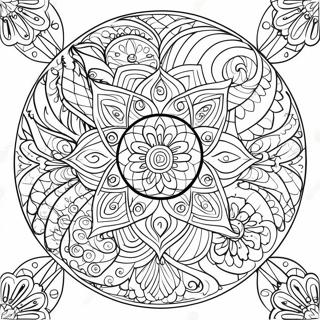 Page A Colorier De Mandala De Geometrie Sacree 39747-32974