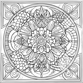 Page A Colorier De Mandala De Geometrie Sacree 39747-32976