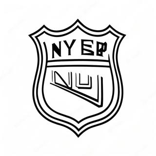 Page A Colorier Logo Ny Rangers 39827-33040