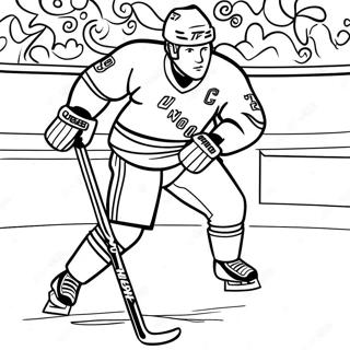 Page A Colorier Du Joueur Des Ny Rangers En Patinage 39828-33043