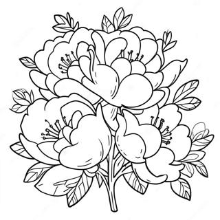 Page A Colorier Dun Beau Bouquet De Pivoines 39898-33101