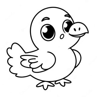 Page A Colorier Pigeon Cartoon Mignon 39908-33110