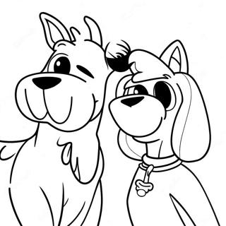 Page A Colorier Scooby Doo Et Shaggy Groovy 39918-33123