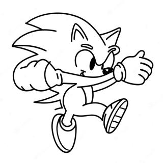 Page A Colorier De Sonic Le Herisson Courant Vite 3991-3229