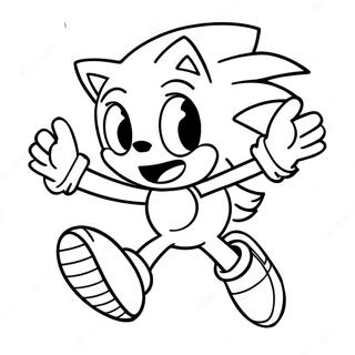 Page A Colorier De Sonic Le Herisson Courant Vite 3991-3231