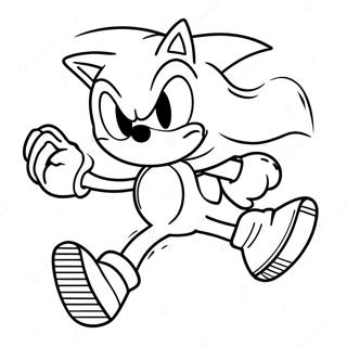 Page A Colorier De Sonic Le Herisson Courant Vite 3991-3232