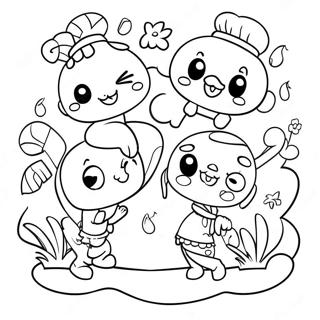 Page A Colorier Personnages Sml Mignons 39958-33156