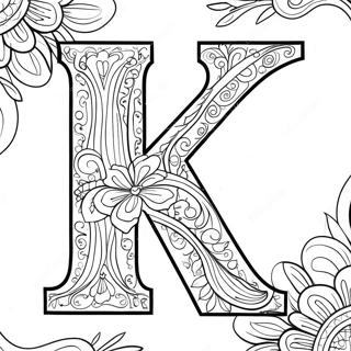 Page A Colorier De La Lettre K 4000-3234