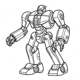 Page A Colorier Robot Mecha Futuriste 40068-33233