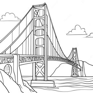 Pont Du Golden Gate Pages À Colorier