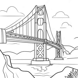 Page A Colorier Pont Du Golden Gate 40097-33250