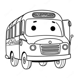 Tayo Le Petit Bus Avec Des Amis Page A Colorier 40128-33283