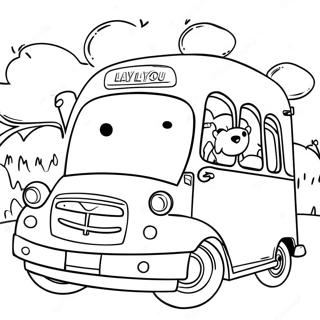 Tayo Le Petit Bus Avec Des Amis Page A Colorier 40128-33284