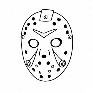 Masque De Jason Voorhees Page A Colorier 40188-33337