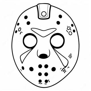 Masque De Jason Voorhees Page A Colorier 40188-33338