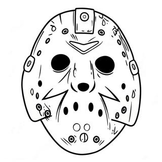 Masque De Jason Voorhees Page A Colorier 40188-33339