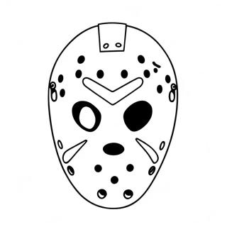 Masque De Jason Voorhees Page A Colorier 40188-33340