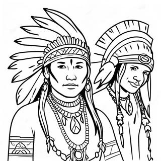 Page A Colorier De La Culture Amerindienne De Loklahoma 40208-33346