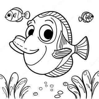 Dessin A Colorier De Dory Facile 40287-33404