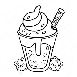 Dessin A Colorier De Sundae Delicieux De Dairy Queen 40308-33425