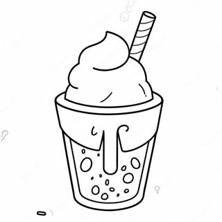 Dessin A Colorier De Sundae Delicieux De Dairy Queen 40308-33427