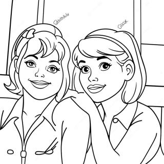 Page A Colorier De Betty Et Veronica 40407-33499