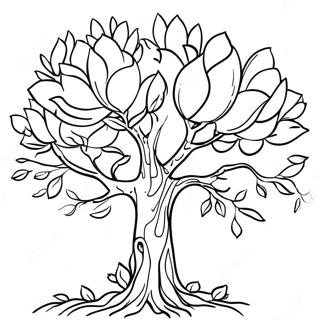 Page A Colorier Arbre Magnolia Dans Le Mississippi 40488-33563