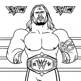 Page A Colorier Match De Championnat Wwe 40498-33566