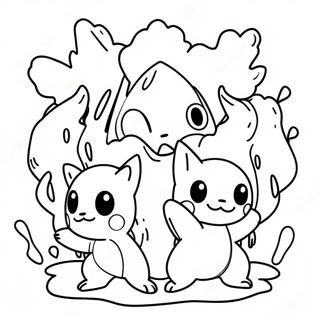 Page A Colorier Pokemon Fusion Feu Et Eau 40548-33607