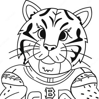 Page A Colorier De La Mascotte Des Cincinnati Bengals 40588-33653