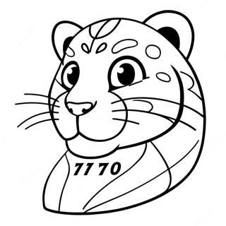 Page A Colorier De La Mascotte Des Cincinnati Bengals 40588-33656