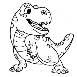 Page A Colorier Dun T Rex Feroce Rugissant 40608-33676