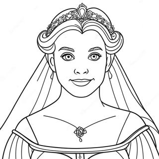 Princesse Mariée Pages À Colorier