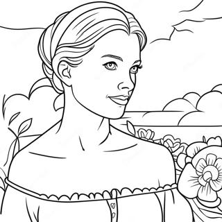 Page A Colorier De La Charmante Princesse Mariee 40648-33678