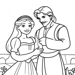 Page A Colorier De La Charmante Princesse Mariee 40648-33680