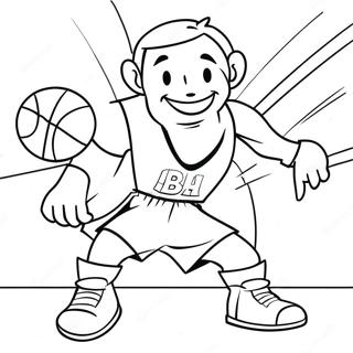 Excitant Match De Basketball Page A Colorier 40709-33729