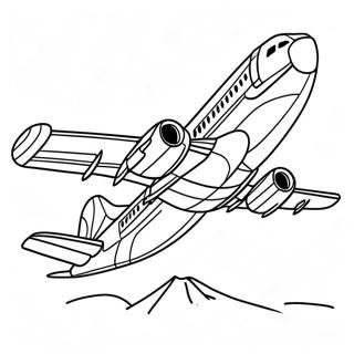 Page A Colorier Airbus A320 En Vol 40769-33770